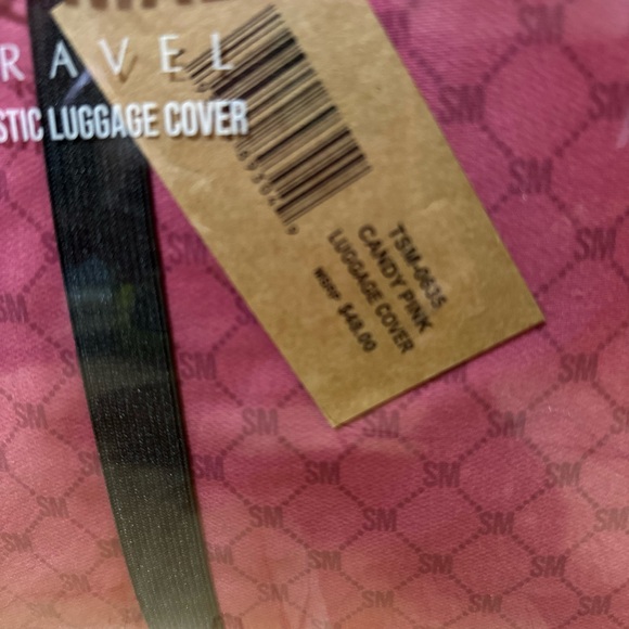 NWT Steve Madden Candy Cane elastic Luggage Cover - Picture 3 of 4